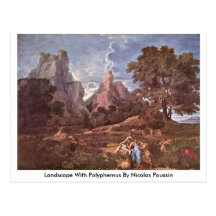 Landscape With Polyphemus By Nicolas Poussin Postcard