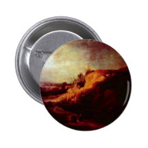 Landscape With The Baptism Of The Chamberlain Pinback Buttons