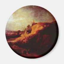 Landscape With The Baptism Of The Chamberlain Fridge Magnet
