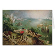 Landscape with the Fall of Icarus, c.1555 Greeting Cards