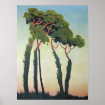 Landscape with Trees, 1911 Posters