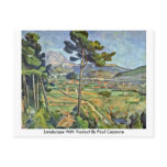 Landscape With Viaduct By Paul Cezanne Postcard