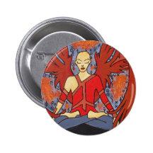 L'ange Badge Avec Agrafe