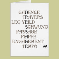 Language of Dressage cards
