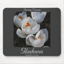 Language of Flowers Crocus Gladness Mousepad