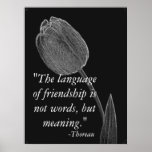 Language Of Friendship Poster.