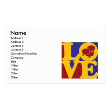 Languages Love Business Card