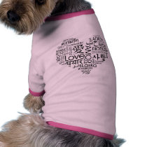 Languages of Love Heart Dog Clothing