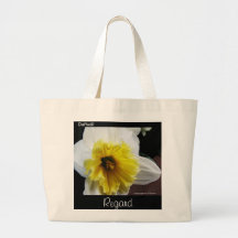 Langue de respect de jonquille de fleurs sac en toile