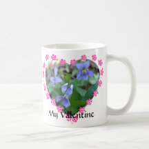 Langue de tasse de Valentine de fleurs