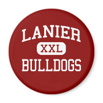 Lanier - Bulldogs - Middle School - Buford Georgia Refrigerator Magnets