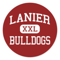 Lanier - Bulldogs - Middle School - Buford Georgia Round Stickers