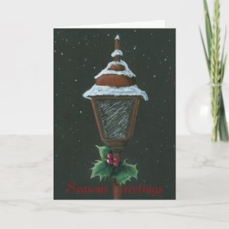 Lantern Christmas Card card