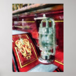 Lantern on Old Fire Truck Poster