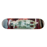 Lantern on Old Fire Truck Skate Deck