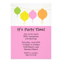 Lantern Party Invitation invitations