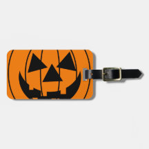 Lanterne de Jack O Étiquette À Bagages