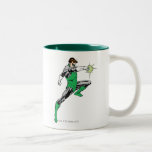 Lanterne verte dirigeant l'anneau tasses à café