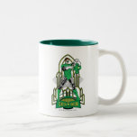 Lanterne verte sur l'arrière - plan décoratif mug à café