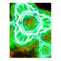 Lanterns abstract2 postcards