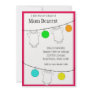 Lanterns and Onesies clothesline Baby Shower Personalized Invites