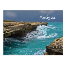 L'Antigua, Indes occidental, carte postale de souv