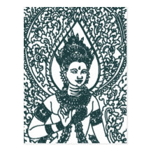 LAO - THAI - CAMBODIA BUDDHIST ANGEL GOD POSTCARDS