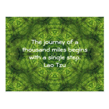 Lao Tzu Wisdom Motivational Quotation Saying Postcard