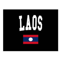 Laos College Style Postcard
