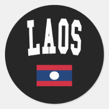 Laos College Style Sticker