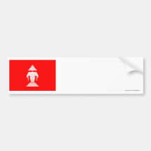 Laos Flag (1952-1975) Bumper Stickers