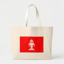 Laos Flag (1952-1975) Canvas Bags