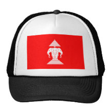 Laos Flag (1952-1975) Trucker Hats