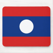 Laos Flag Mousepad