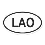 Laos "LAO" Sticker