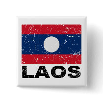 Laos Vintage Flag Buttons