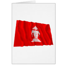 Laos Waving Flag (1952-1975) Cards