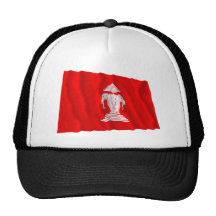 Laos Waving Flag (1952-1975) Mesh Hat