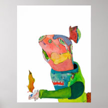 Lapin à la maison bienvenu de miel affiche
