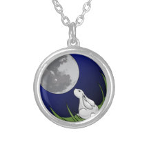 Lapin de lune collier