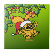 Lapin de Noël Carreaux En Céramique