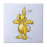Lapin d'étreinte carreaux en céramique