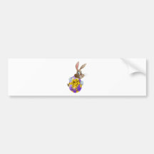 Lapin et oeuf de Pâques Autocollant Pour Voiture