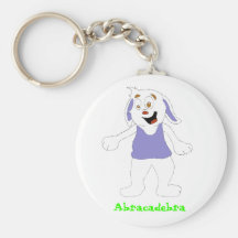 Lapin magique de bagarre de danse porte-clefs