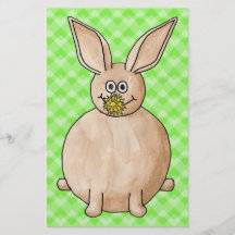 Lapin mangeant une fleur tract customisé