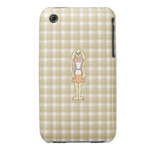Lapin mignon sur un fond de contrôle coques iPhone 3 Case-Mate