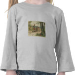 Lapin sur la traînée avec son escargot Pâques T-shirts