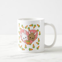 Lapins d'amour mug à café