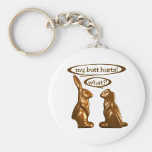 Lapins de chocolat porte-clé