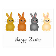 Lapins de Pâques Carte Postale